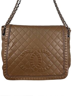 CHANEL QUILTED FLAP SHOULDER BAG LAMBSKIN